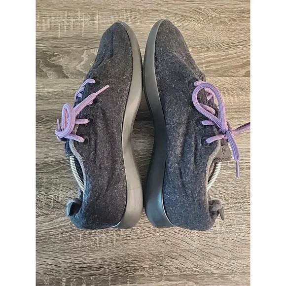 Allbirds Men's Wool Runners Gray Purple Black Sz 13 - Picture 4 of 10